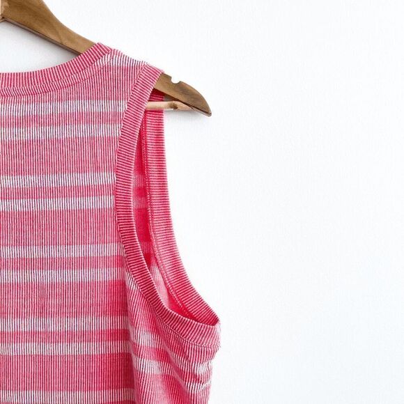 Gap Womens Sleeveless Ribbed Stripe Fit and Flare Midi Dress Size XXL - Picture 3 of 8